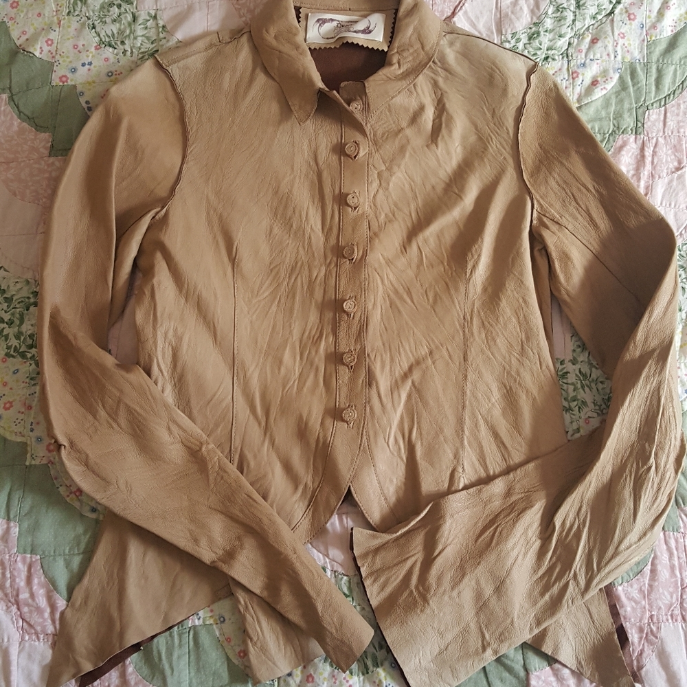 Duarte Leather Shirt Jacket